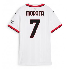 AC Milan Alvaro Morata #7 Bortatröja Dam 2024-25 Kortärmad